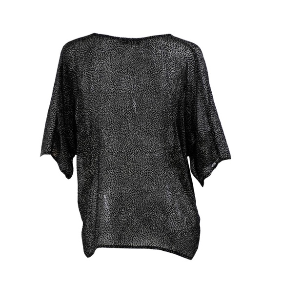 ME & THEE Compassion Fatigue Devore Silk Top - Picture 2 of 11